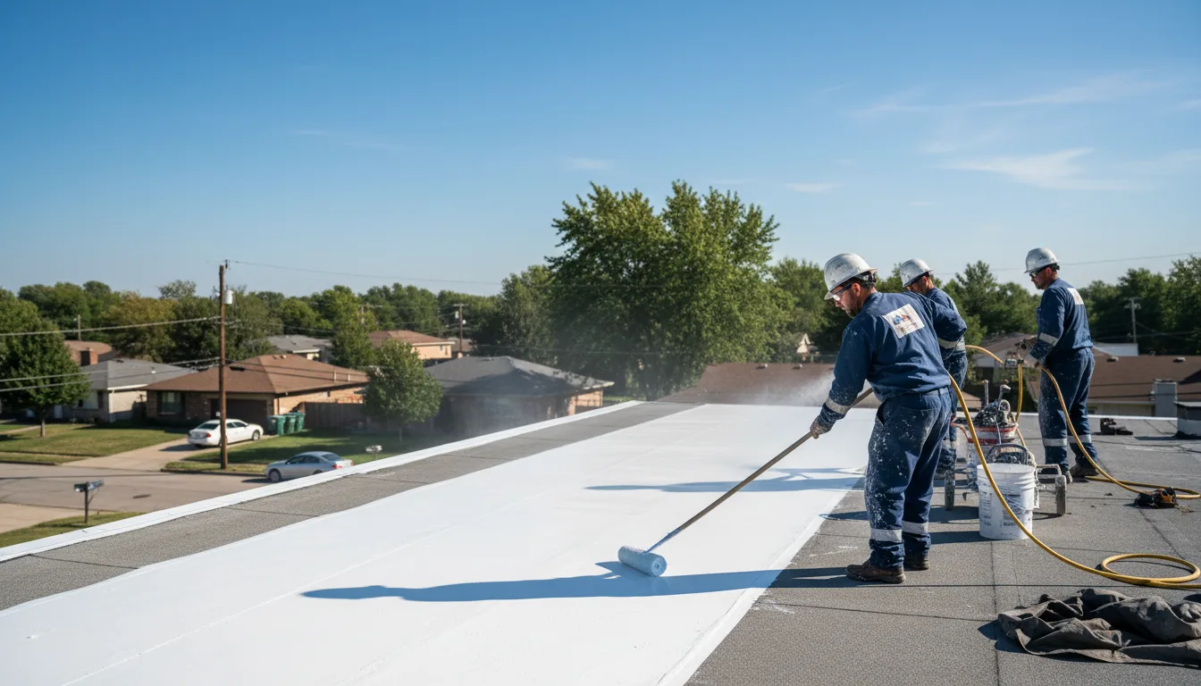 Commercial roof coating in Rockbridge, OH near me